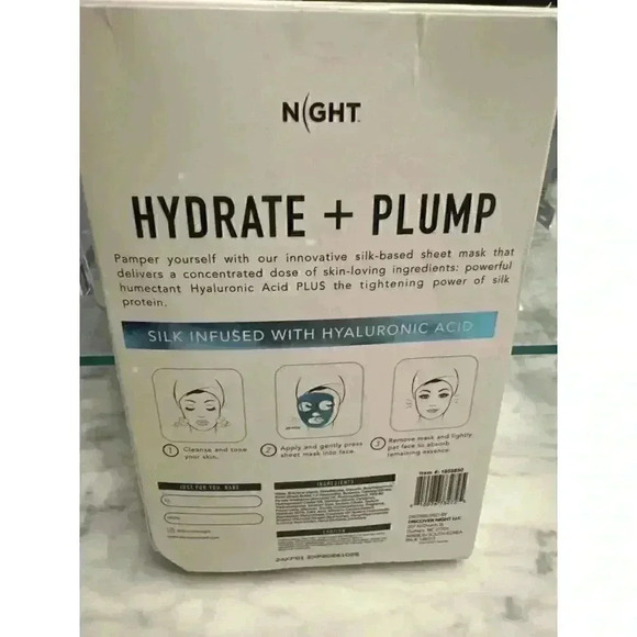 Night Hyaluronic Acid Silk Sheet Mask - 10 Pack - Picture 3 of 4